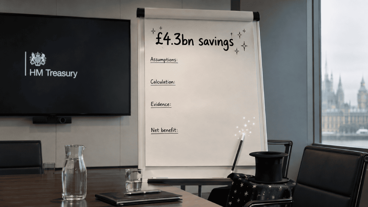 £1.15 Billion To Save £4.3 Billion But Nobody Can Show How