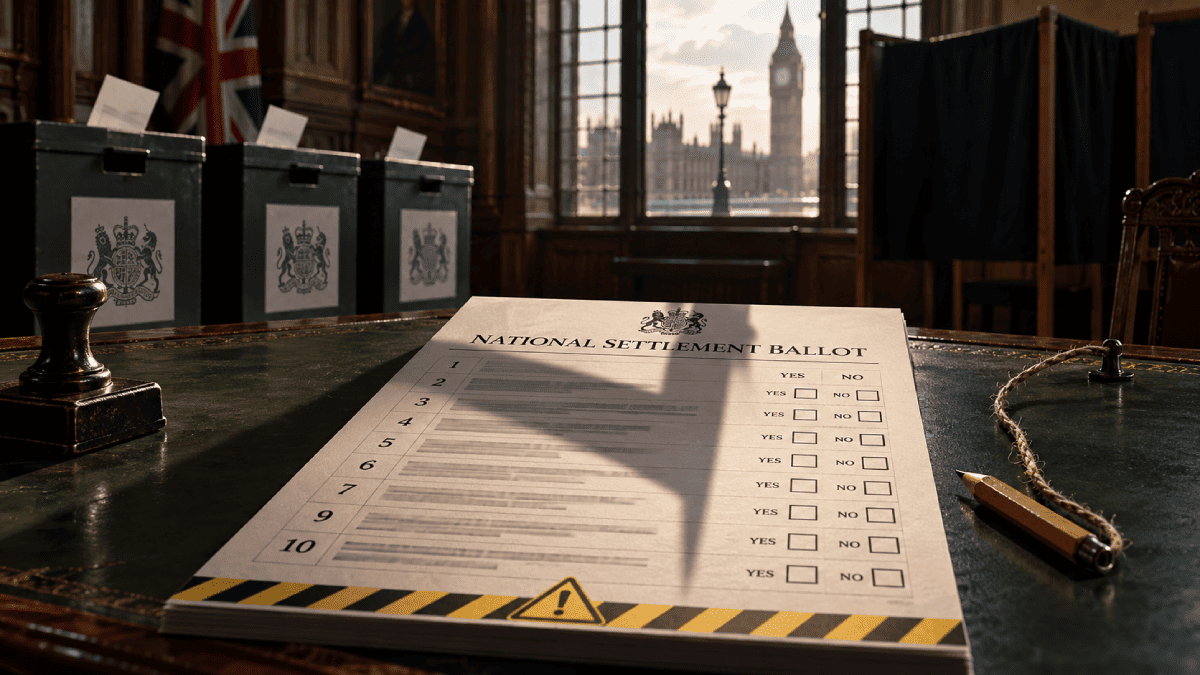 Settlement Year: 3 Referenda With 10 Dangerous Questions